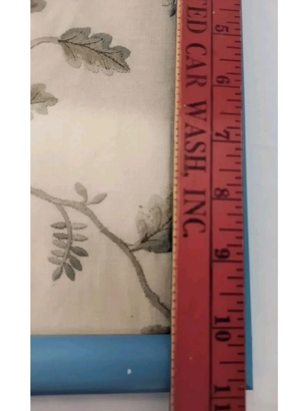 Vintage Embroidered Fabric Art Set 1980s Curtain Framed Botanical Blue Frames
